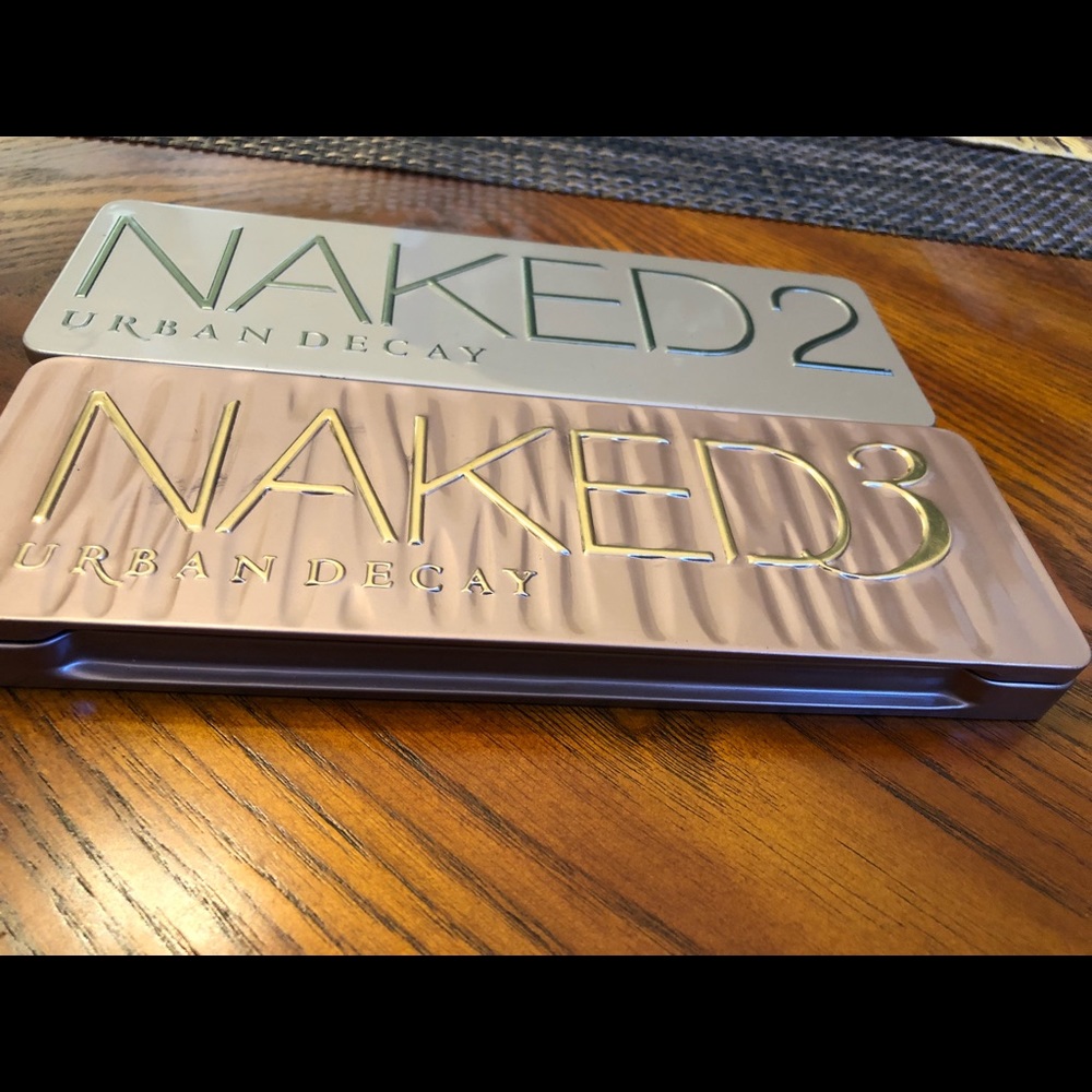 Urban Decay Naked 2 and 3 eyeshadow Pallets